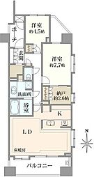 パークホームズ大山 2SLDKの間取図画像