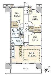 間取図画像 2SLDK