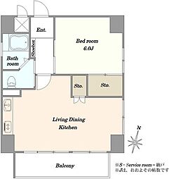間取図画像 1LDK