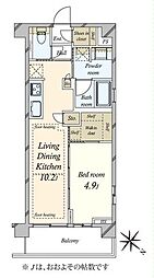 間取図画像 1LDK