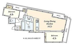 間取図画像 1LDK