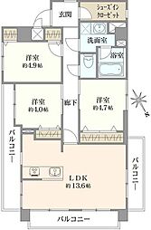 間取図画像 3LDK