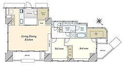 間取図画像 2LDK