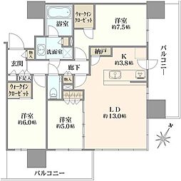 間取図画像 3SLDK