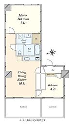間取図画像 2LDK
