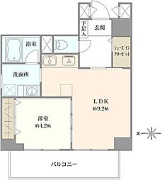 藤和半蔵門コープ 1LDKの間取図画像