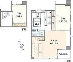 日向坂ハウス 2LDKの間取図画像