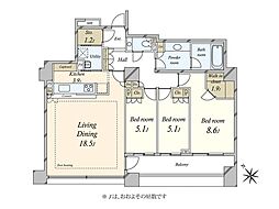間取図画像 3LDK