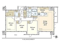 間取図画像 3LDK