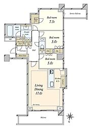 間取図画像 3LDK