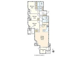 間取図画像 3LDK