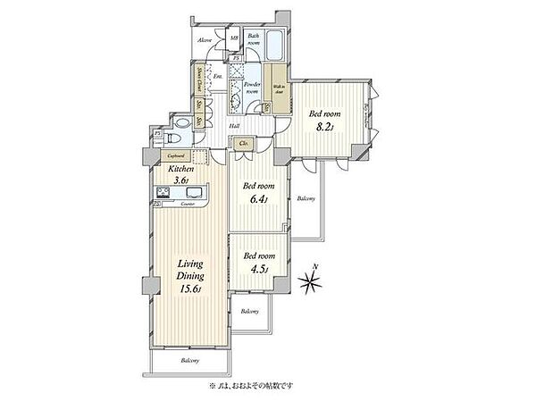 間取りを拡大表示