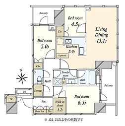 間取図画像 3LDK