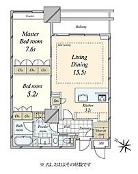 間取図画像 2LDK