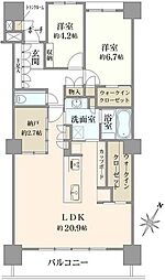 シティタワー品川 2SLDKの間取図画像