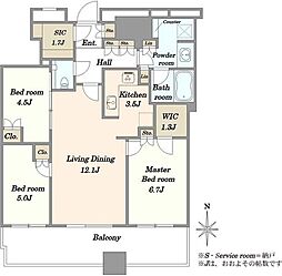 間取図画像 3LDK
