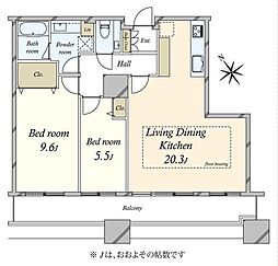 間取図画像 2LDK