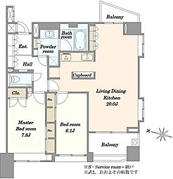 間取図画像 2LDK