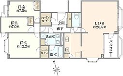 間取図画像 3LDK