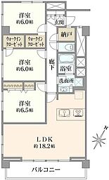成宗マンション 3LDKの間取図画像