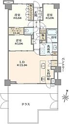 パークホームズ吉祥寺北グランヴィラ 3LDKの間取図画像