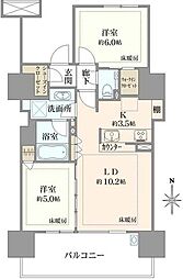間取図画像 2LDK