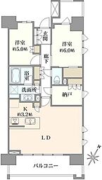 パークホームズ押上ザレジデンス 2SLDKの間取図画像
