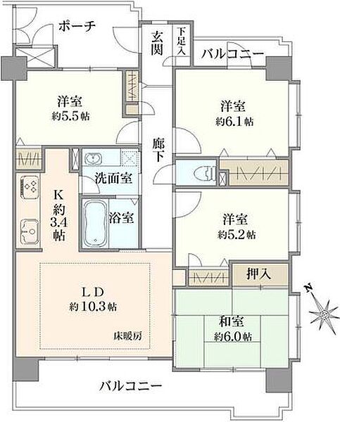 間取りを拡大表示