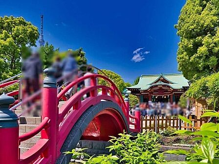 亀戸天神社 1300m
