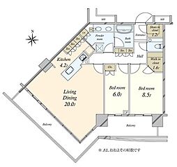 間取図画像 2LDK