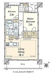 間取図画像 2LDK