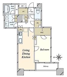 間取図画像 1LDK