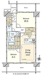 間取図画像 2LDK