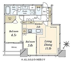 間取図画像 2LDK