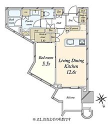 間取図画像 1LDK