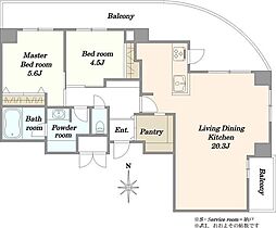 間取図画像 2LDK