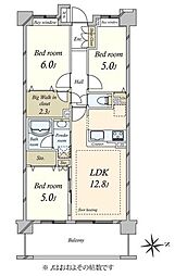 間取図画像 3LDK