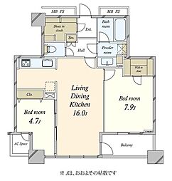 間取図画像 2LDK