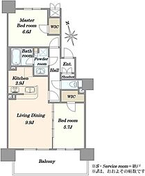 間取図画像 2LDK
