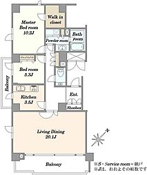 間取図画像 2LDK