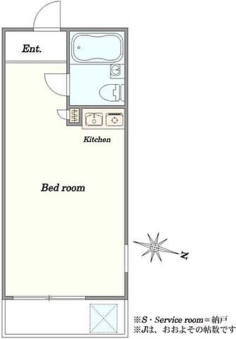 間取り ハイシティ下北沢 4階/-