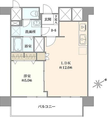 1LDK 間取り
