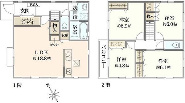 間取りを拡大表示