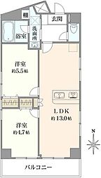 間取図画像 2LDK