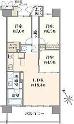 間取図画像 3LDK