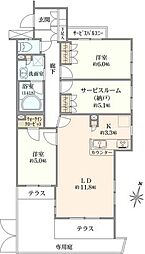 間取図画像 2SLDK