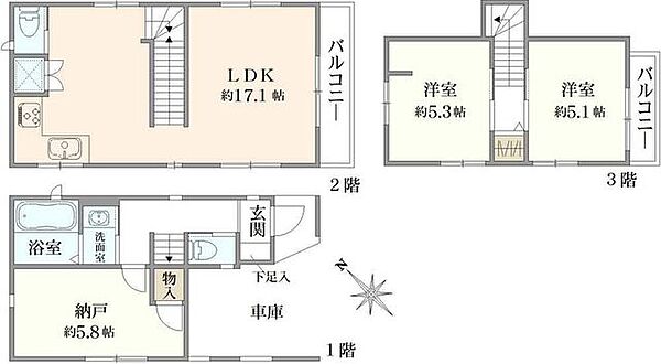 間取りを拡大表示