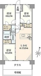 サンクレイドル堀切四季のみち 3LDKの間取図画像