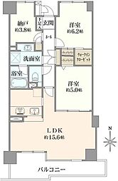 シャリエ立石 2SLDKの間取図画像
