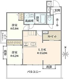 間取図画像 2LDK
